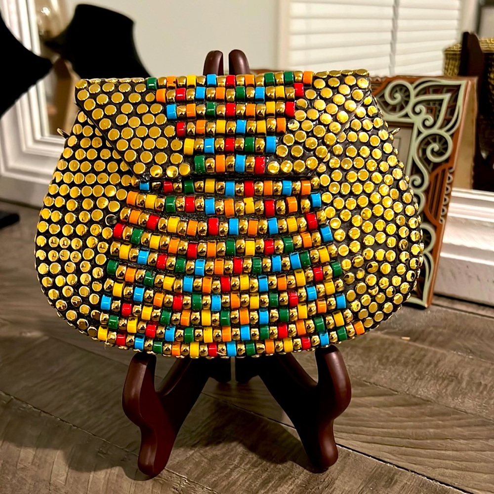 Mosaic purse/ metal purse multicolor brand new
